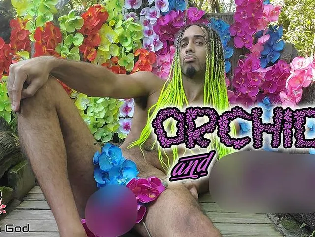 Orchideen und Hahn