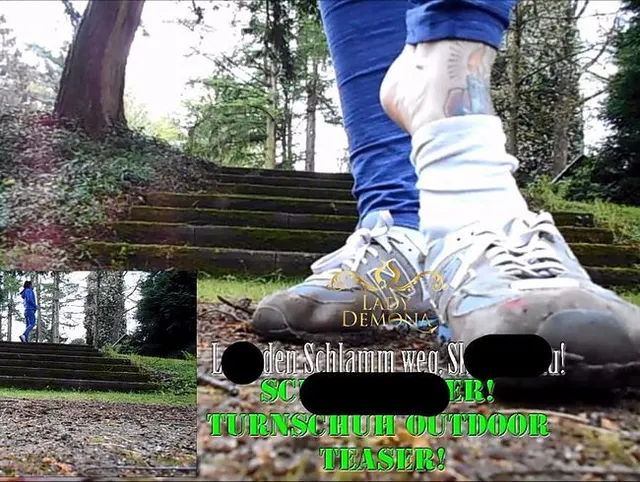 Schuhlecker! Leck den Schlamm weg, Sklavensau! | by Lady Demona