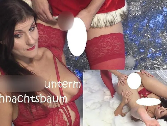 Strapon Fick unterm Weihnachtabaum