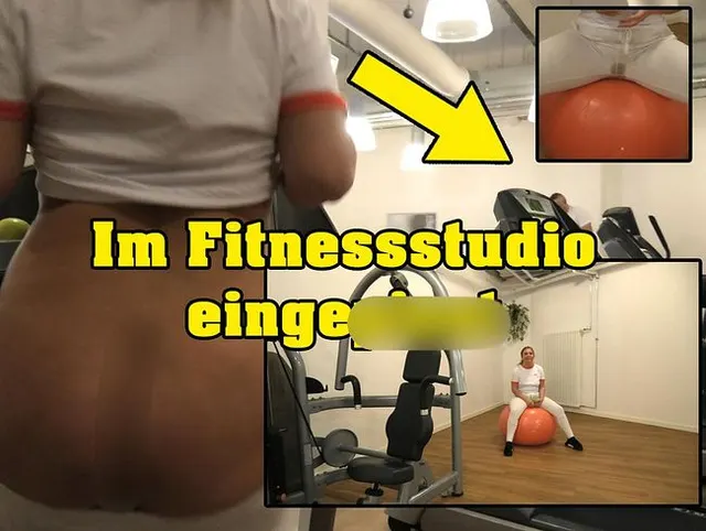 Im Fitnessstudio eingepisst