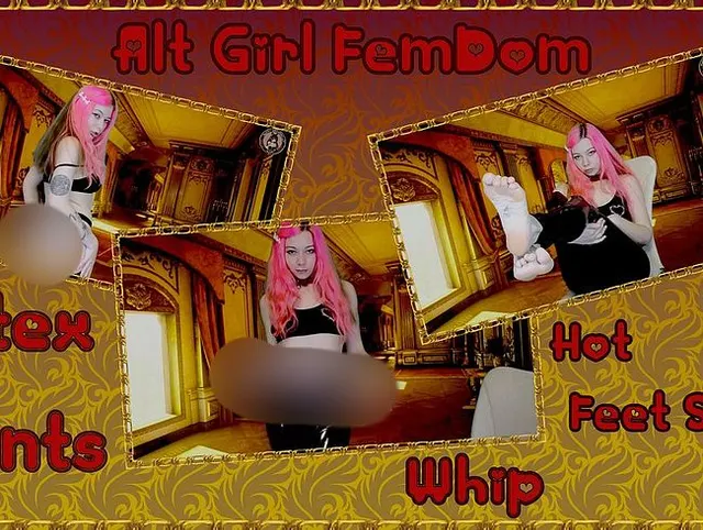 FemDom, Latexhosen, Peitsche und heiße Fußshow.