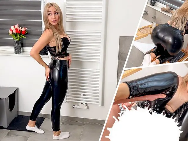 BOOTY CUMSHOT - In Leggings gefickt und auf den Arsch gespritzt