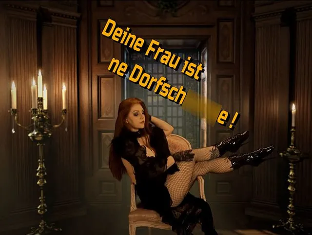 Hey Cucki ! Deine Frau ist ne Dorfschlampe !