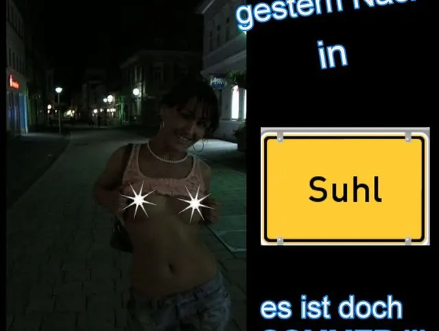 Public Titten zeigen