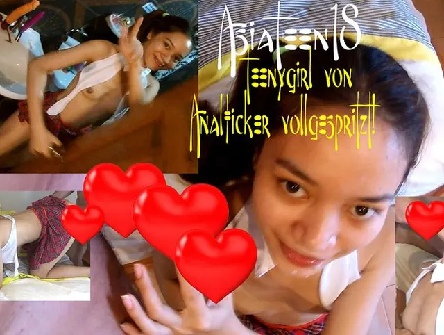 Teenygirl von Analficker vollgespritzt!