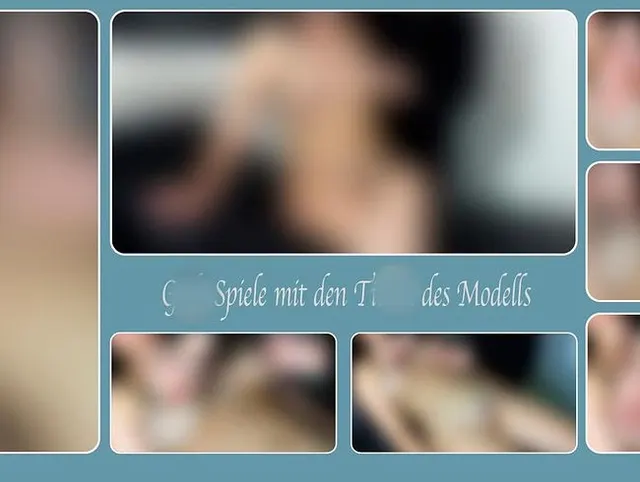 Geile Spiele mit den Titten des Modells