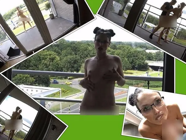 Teenie nackt mega public auf dem Balkon gefickt u die halbe Stadt guckt zu u  sie schluckt.