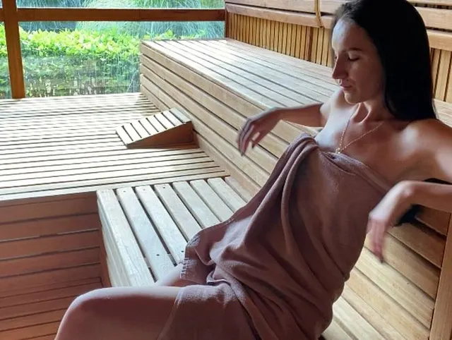 Sex mit einem heißen fremden in der Sauna