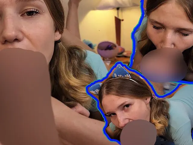 Süßes Mädchen, jetzt so geil und heißes Sperma auf ihrem süßen Gesicht zu spüren, bester Blowjob.