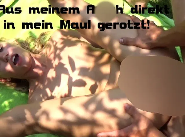 Aus meinem Arsch direkt in mein Maul gerotzt!!!! Yummi !