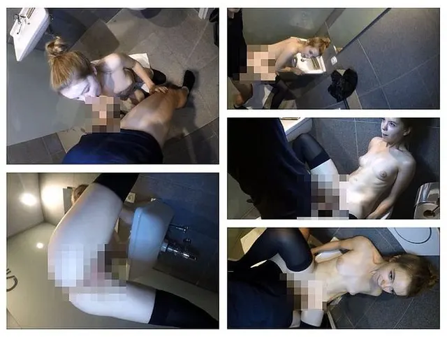 Süßes sexy Teen heimlich im Badezimmer gefickt. Teil 2