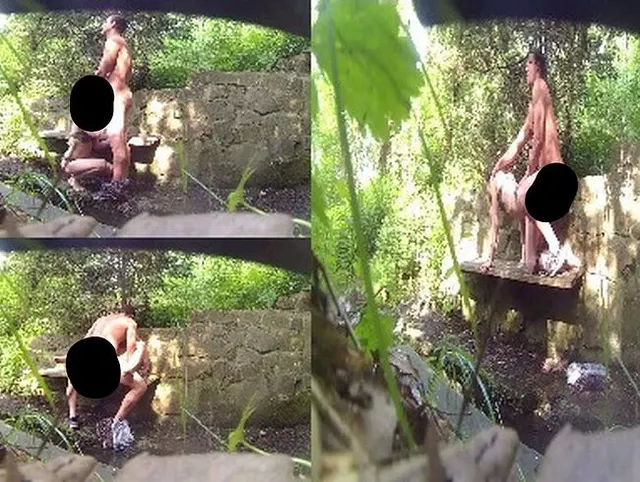 Quickie im Wald bei Wasser Quell !!!