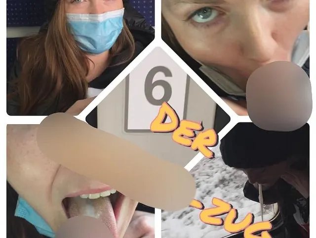 PUBLIC Blowjob im Zug!