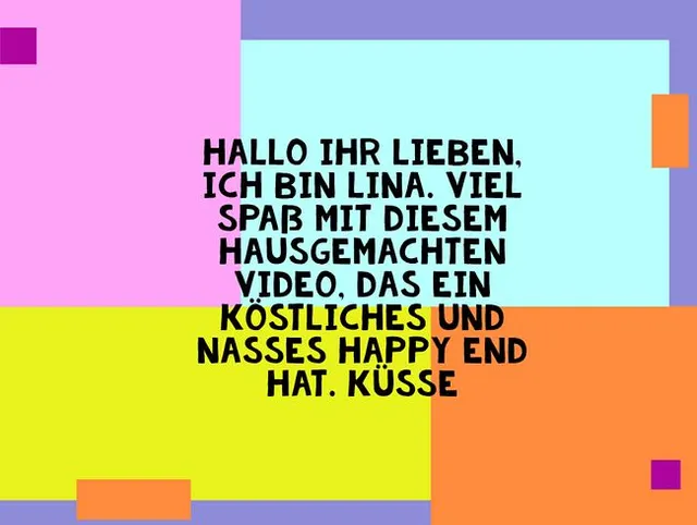 ein köstlicher Spritzer für dich, Liebe