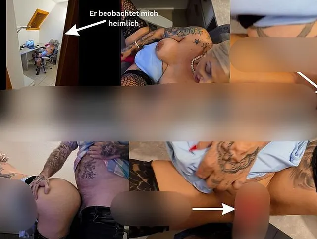 Beim wichsen auf Arbeit erwischt! Er betrügt seine Frau mit mir!