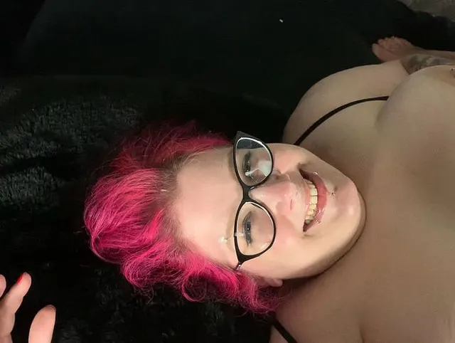 Sperma Ladung auf die Brille