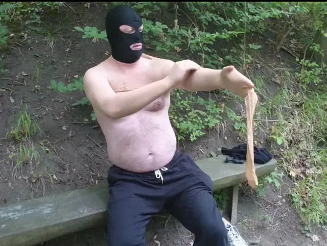 Nylon und Maske auf Seilbahnberg ** Outdoor Spaß **