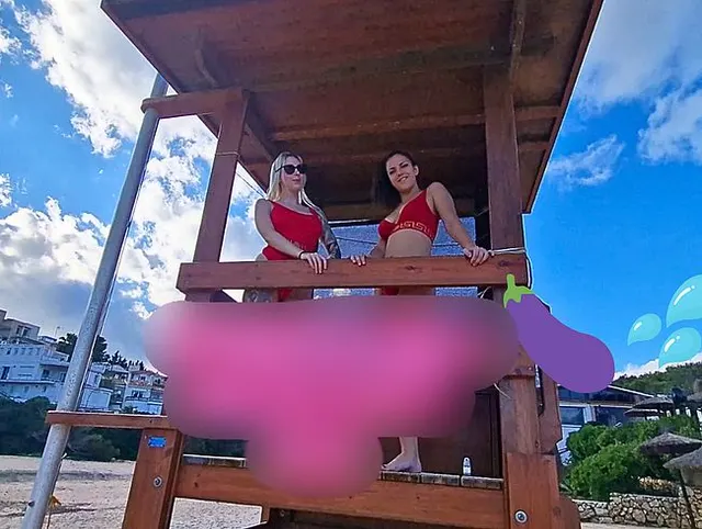 3er Baywatch Girls am Strand abgeschleppt & abgefickt in der Mittagspause ! ?????