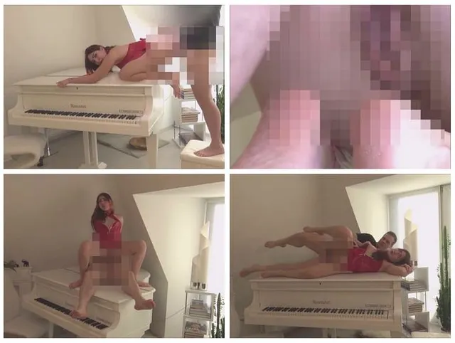 Geiles Teen auf dem Klavier-Flügel ao gefickt. Teil 3...
