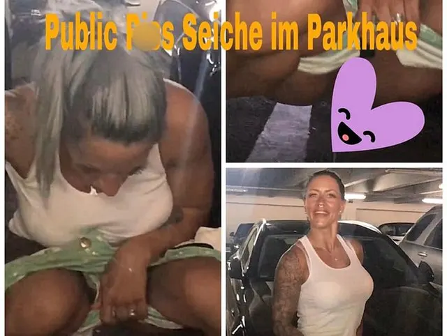 Public Piss Seich Alarm im Parkhaus