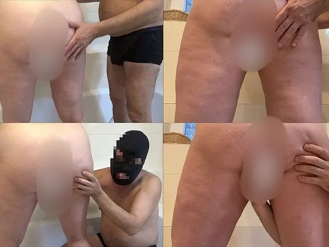 In der Badwanne im Stehen geil zum Orgasmus gefingert worden