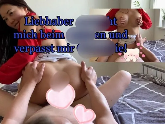 Liebhaber erwischt mich beim wichsen und verpasst mir Creampie!