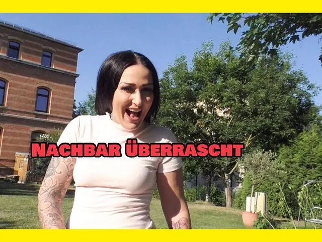 Nachbar überrascht und vollgepisst !