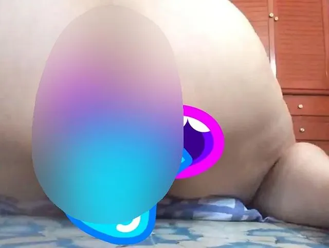 Dildo geritten, Arsch Ansicht! Doggystyle...