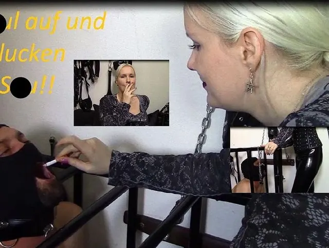 Maul auf und schlucken, Du Sau!