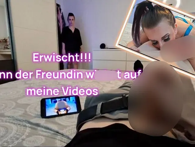 Erwischt - Mann der Freundin wichst auf mein Video und wird entsaftets