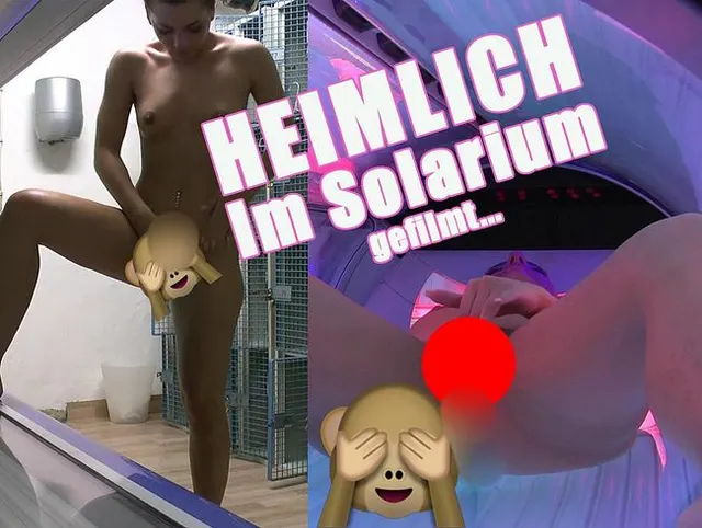 Heimlich im Solarium gefilmt...