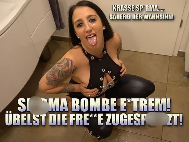 Sperma Bombe Extrem! Übelst die Fresse Zugespritzt!