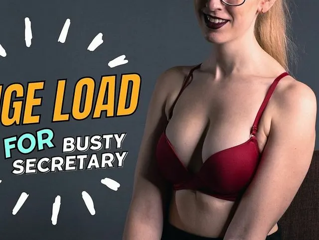 Vollbusige Sekretärin schluckt dickflüssiges Sperma von ihrem Boss - clothedleasures (ohne Ton)