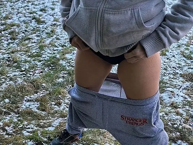 Auch bei -5 Grad pisse ich Draußen