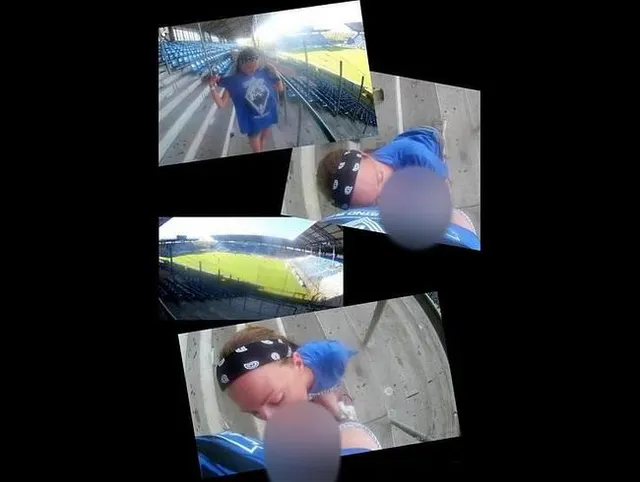 Public Blowjob im Fußballstadion