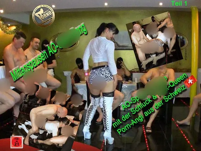 TEIL 1 / Extreme AO-Sperma-Gang-Bang mit 10 Männern, mit GB-Queen Porn-Angi aus der Schweiz