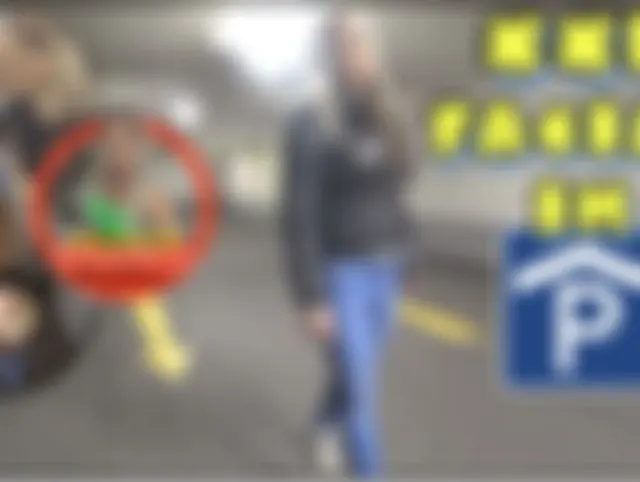 XXL-Fazial im Parkhaus