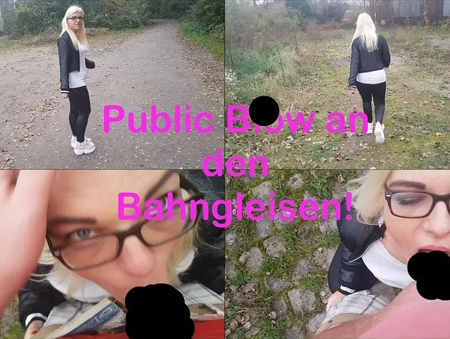 Public Blow an den Bahngleisen!