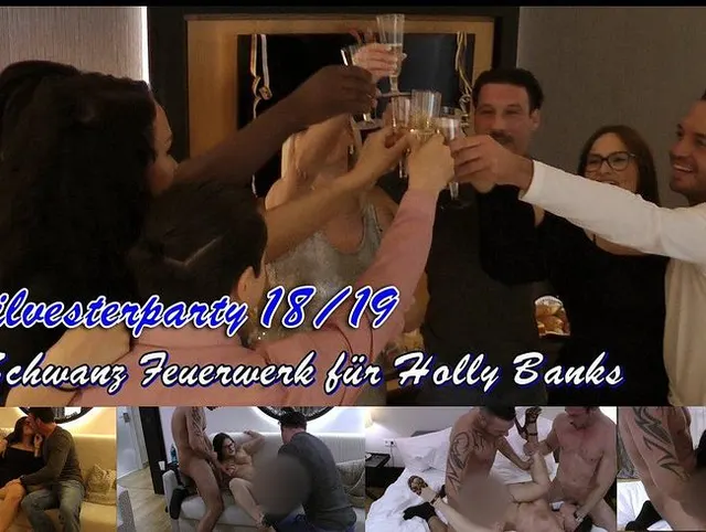 Silvesterparty 18/19 2 Schwanz Feuerwerk für Holly Banks