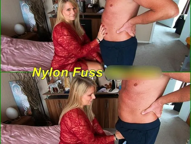 Nylon Fuss Wichser