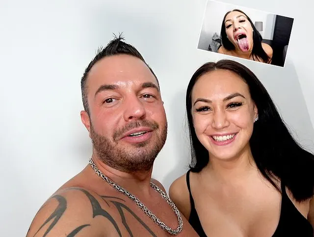MARRY (25) IHR ERSTER BLOWJOB VOR DER KAMERA
