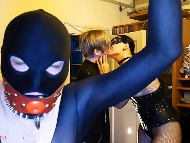 Mistress Sadistra and Sasha whipping delight