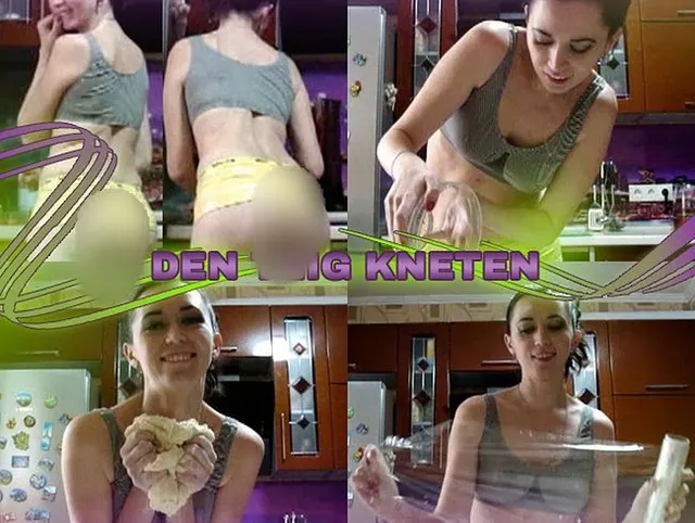 Den Teig kneten