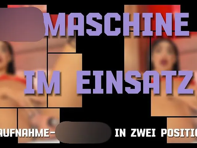 Fuckmaschine im Einsatz – Nahaufnahme-Orgasmus in zwei Positionen! (ohne ton)