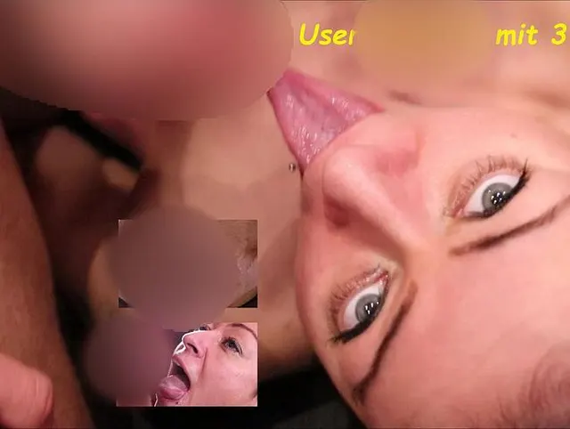 User beim Gangbang mit 3 Girls