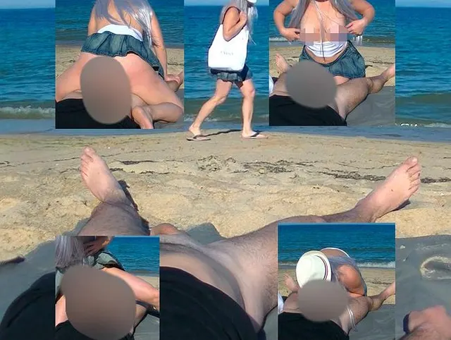 Am Strand spazieren gehen, einen Fremden sehen und Sex mit ihm haben