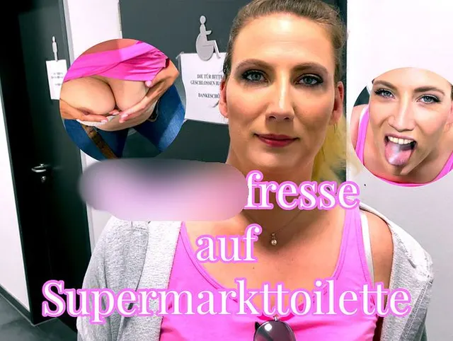 Spermafresse auf Supermarktoilette