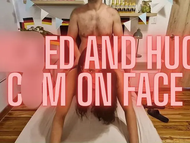 Gefickt und riesiger Cumshot ins Gesicht