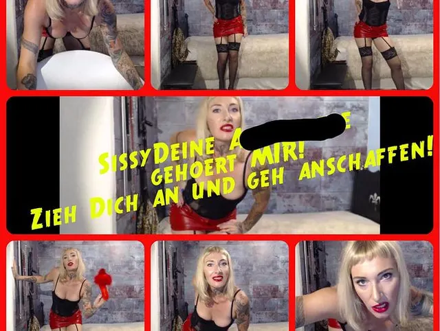 Sissy, Deine Arschfotze gehört mir! Zieh Dich an und geh anschaffen!