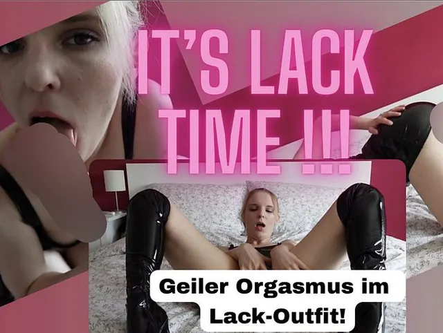 Vorschau aus Fetisch: Erotische und geile Selbstbefriedigung in heißem Lack-Outfit